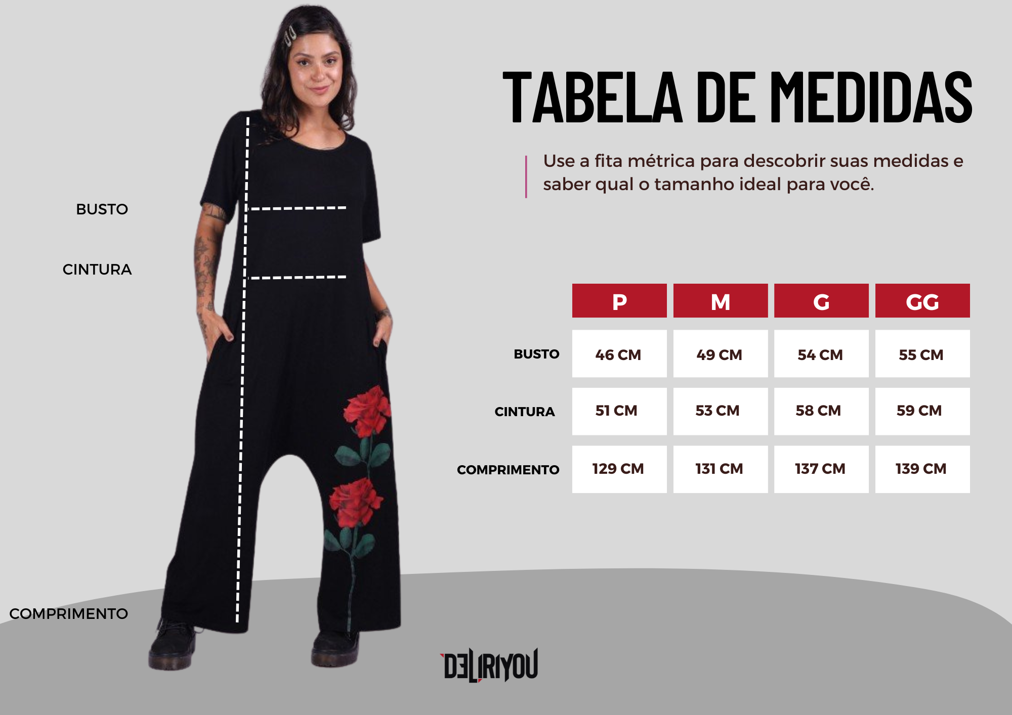 Tabela de medidas