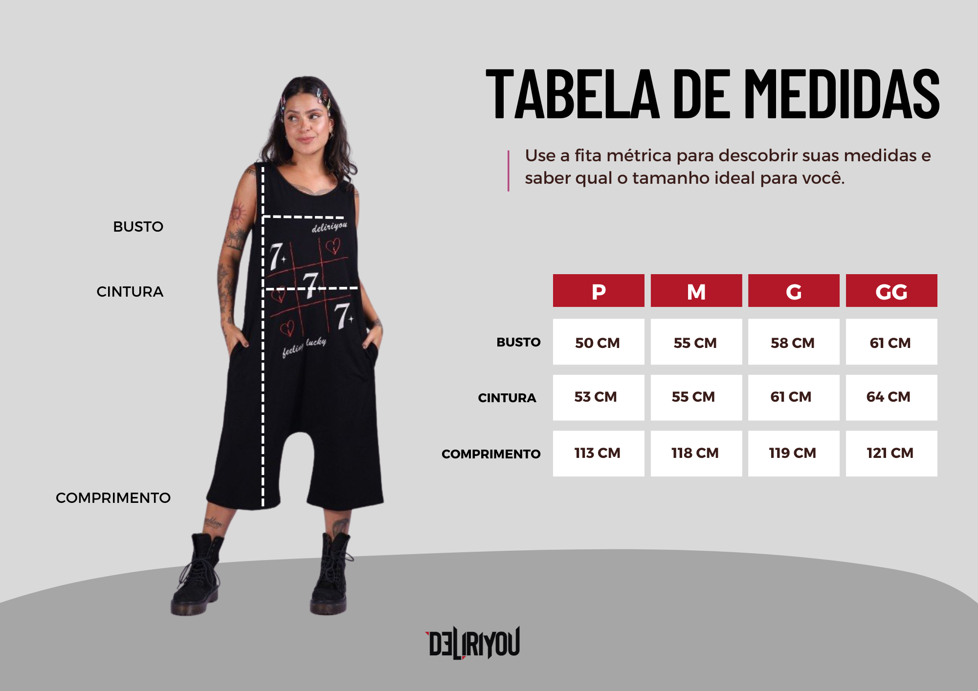 Tabela de medidas