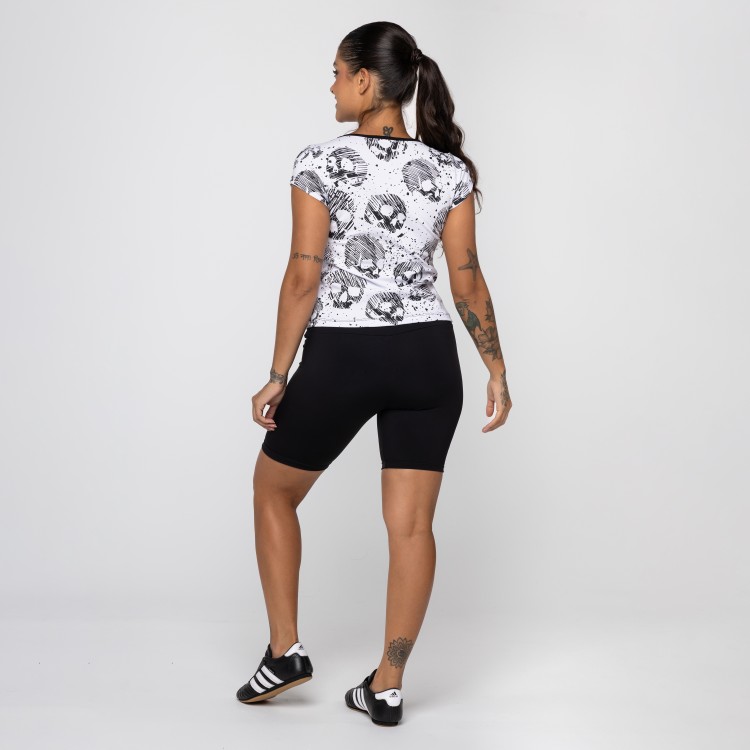 Blusa Baby Look Skull