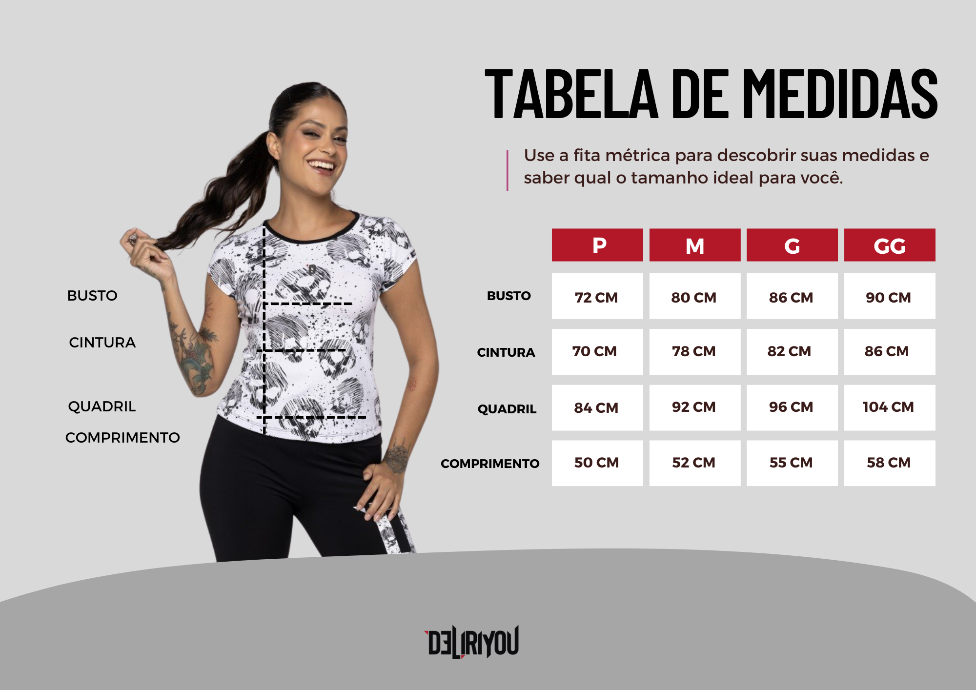Tabela de medidas