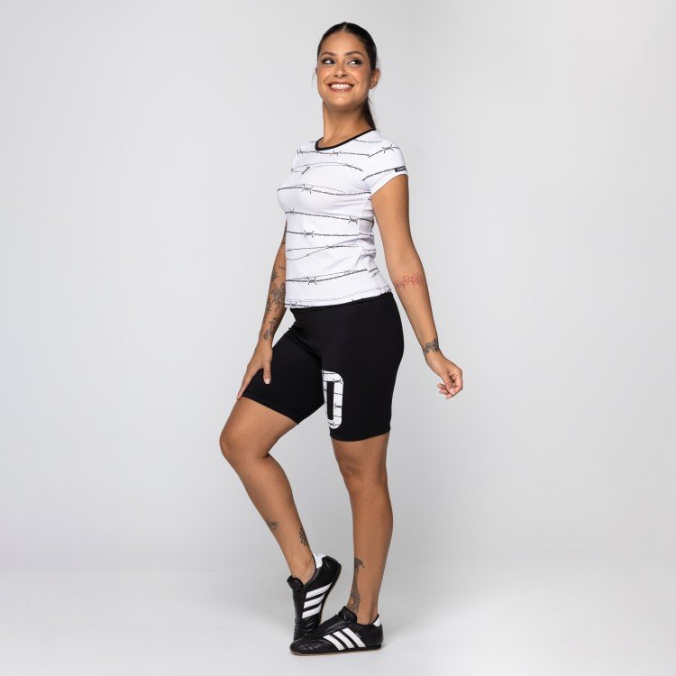 Blusa Baby Look Arame Farpado