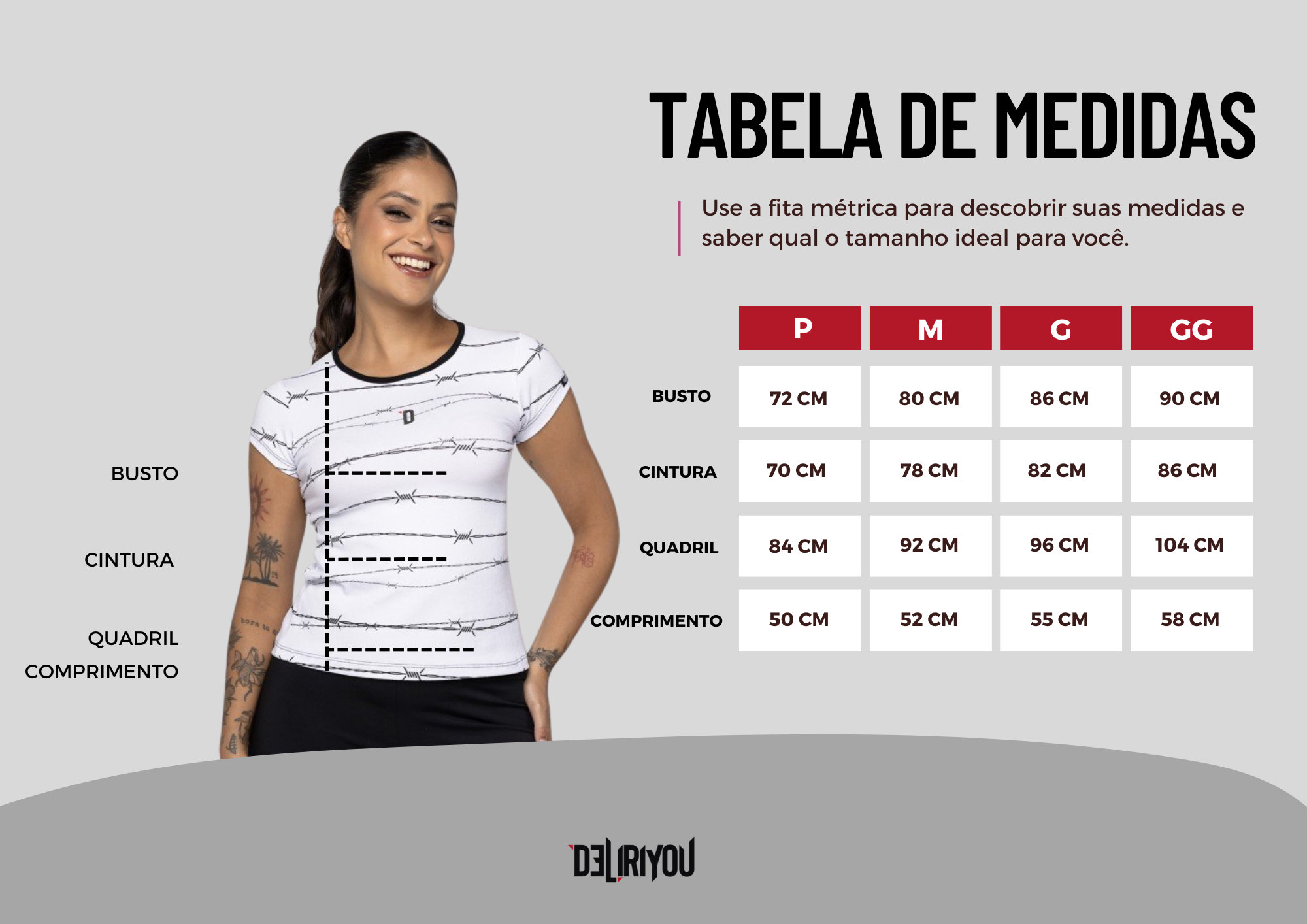Tabela de medidas