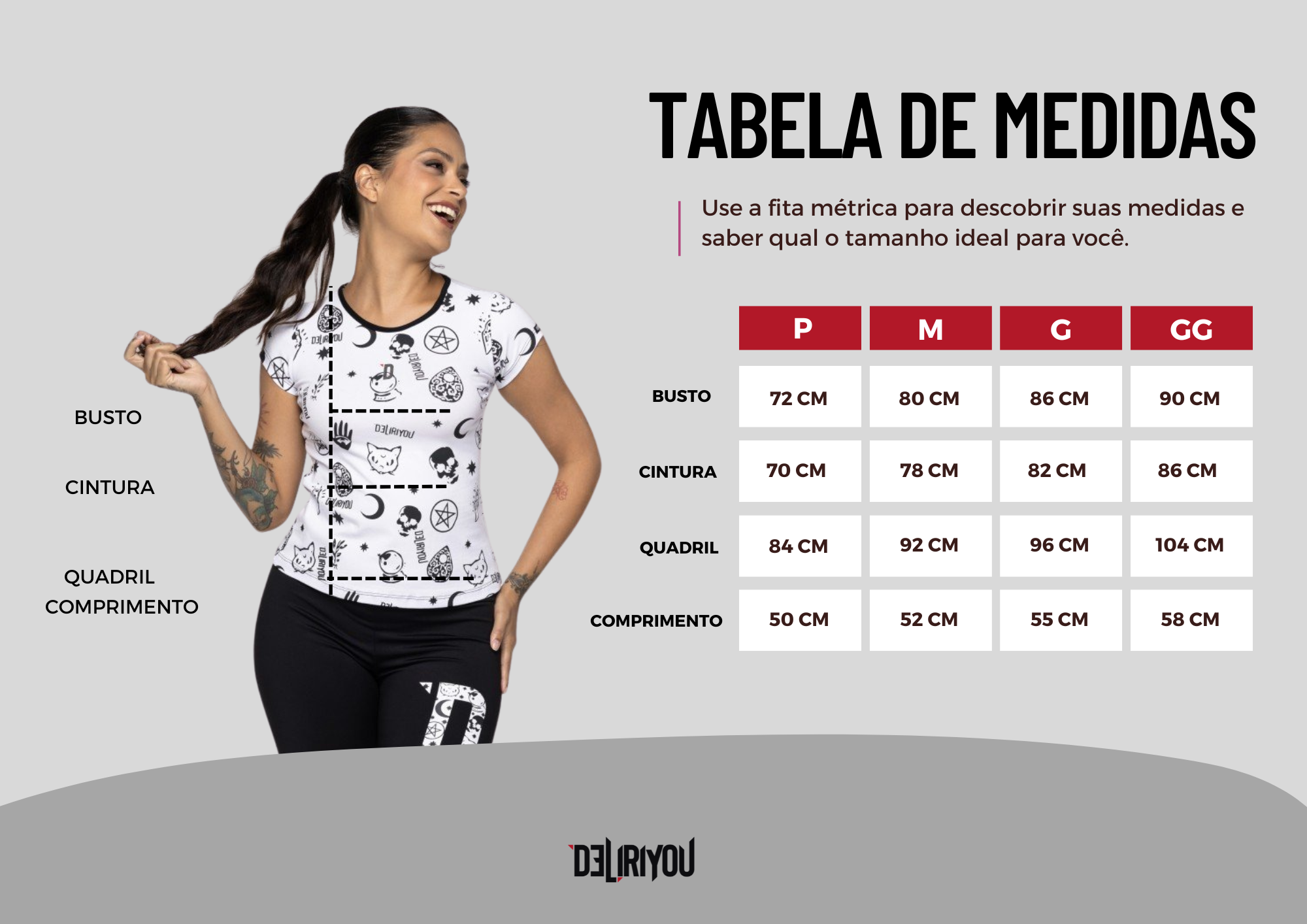 Tabela de medidas