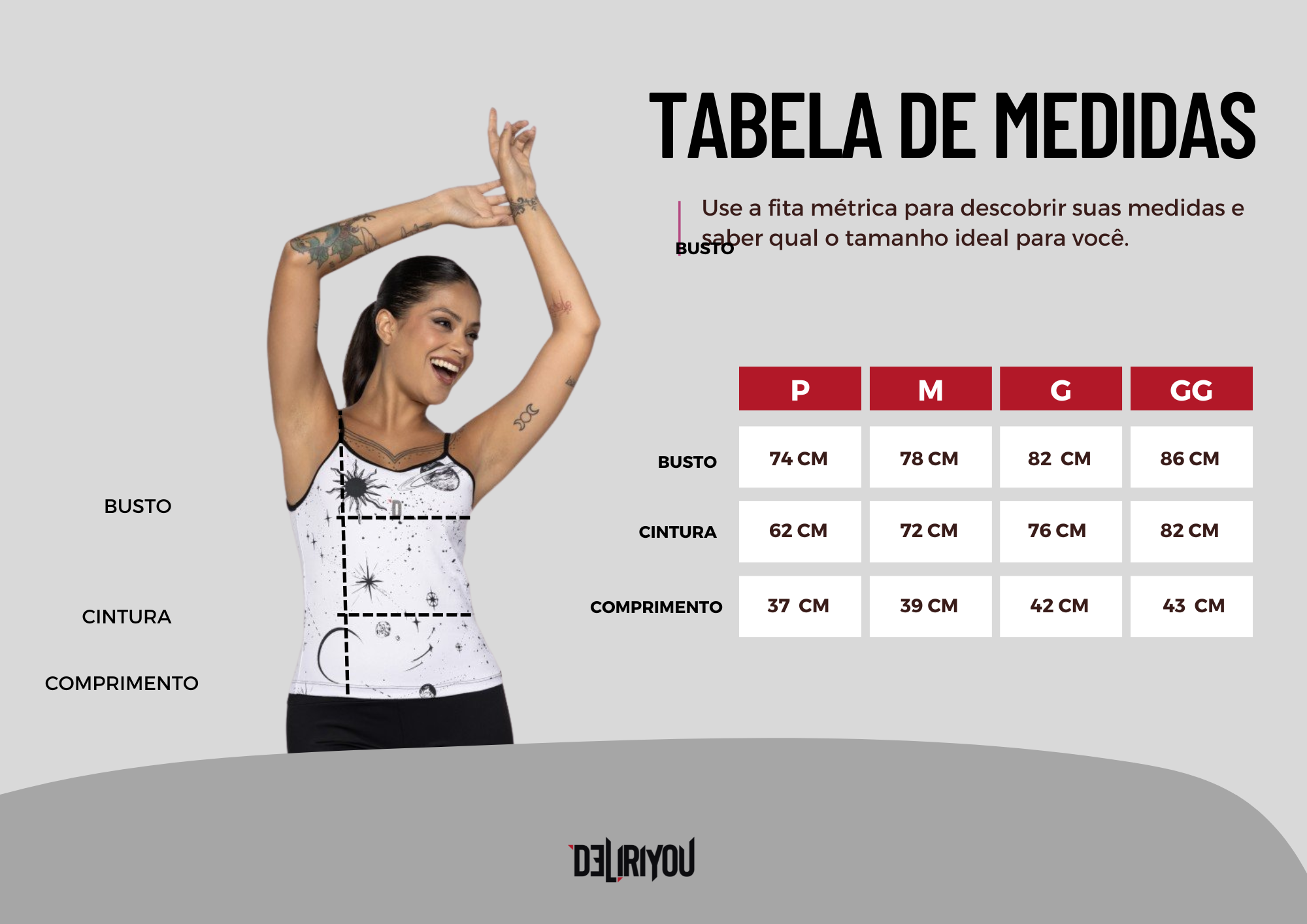 Tabela de medidas