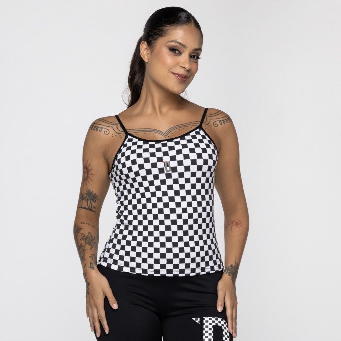 Blusa Alcinha Checkerboard