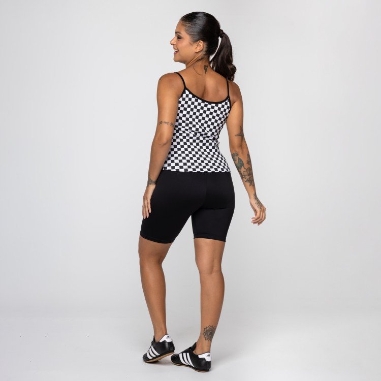 Blusa Alcinha Checkerboard