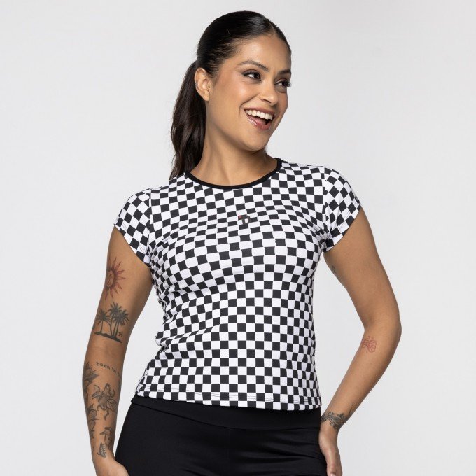 Blusa Baby Checkerboard