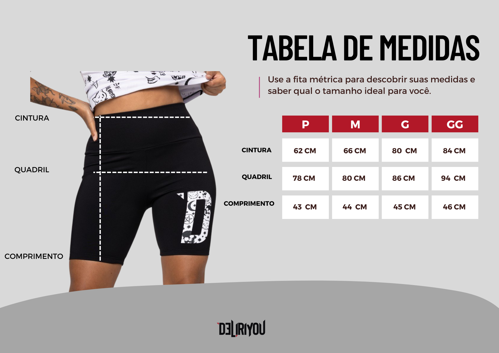 Tabela de medidas