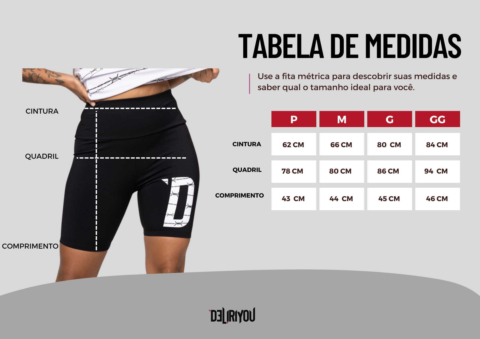 Tabela de medidas