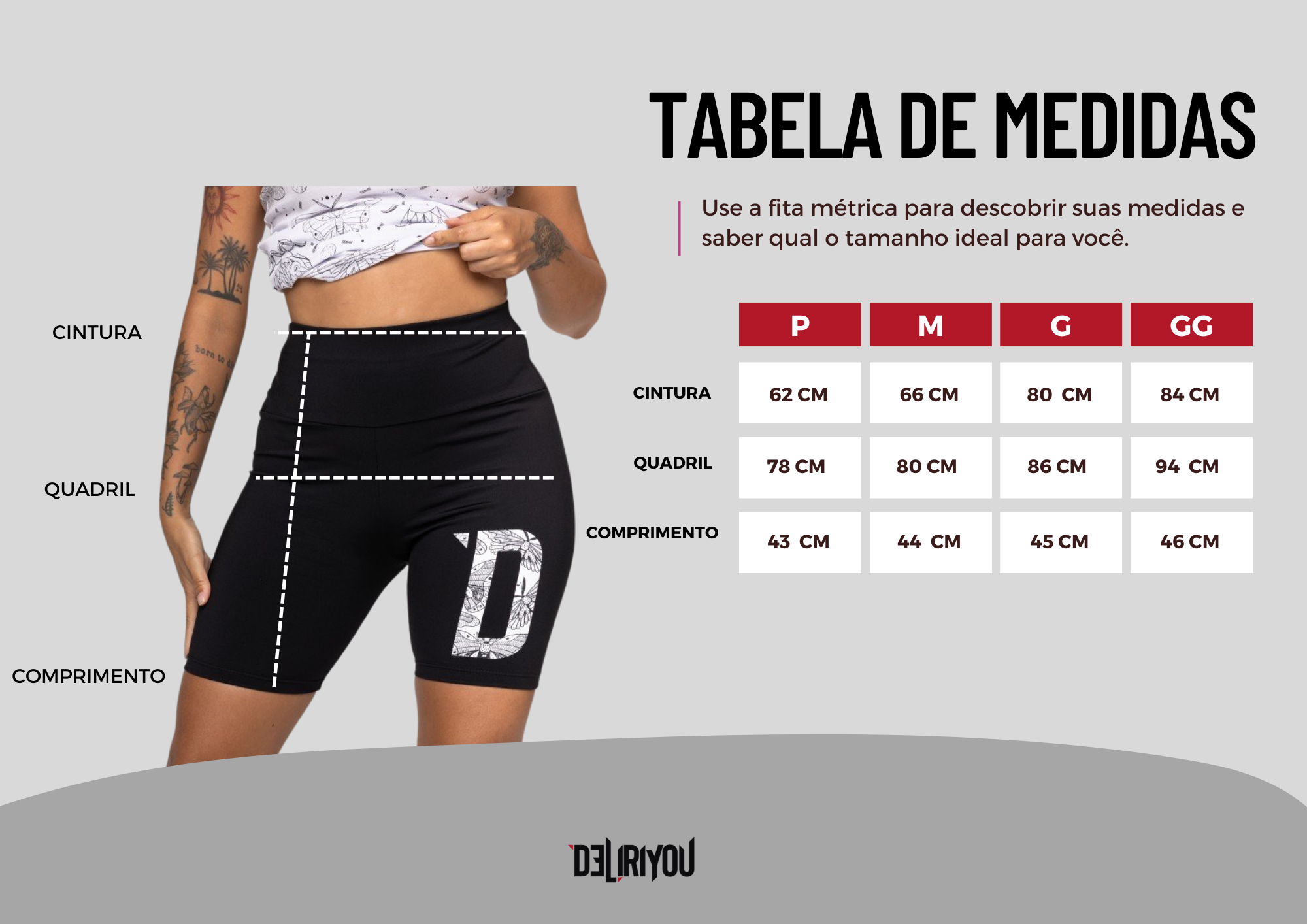 Tabela de medidas