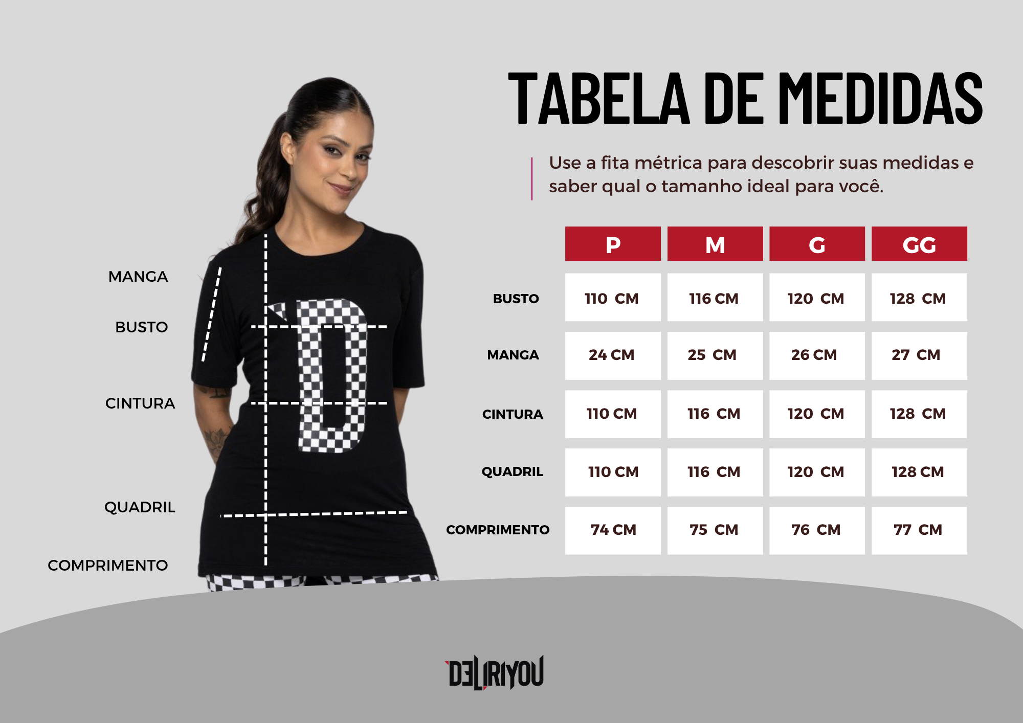 Tabela de medidas