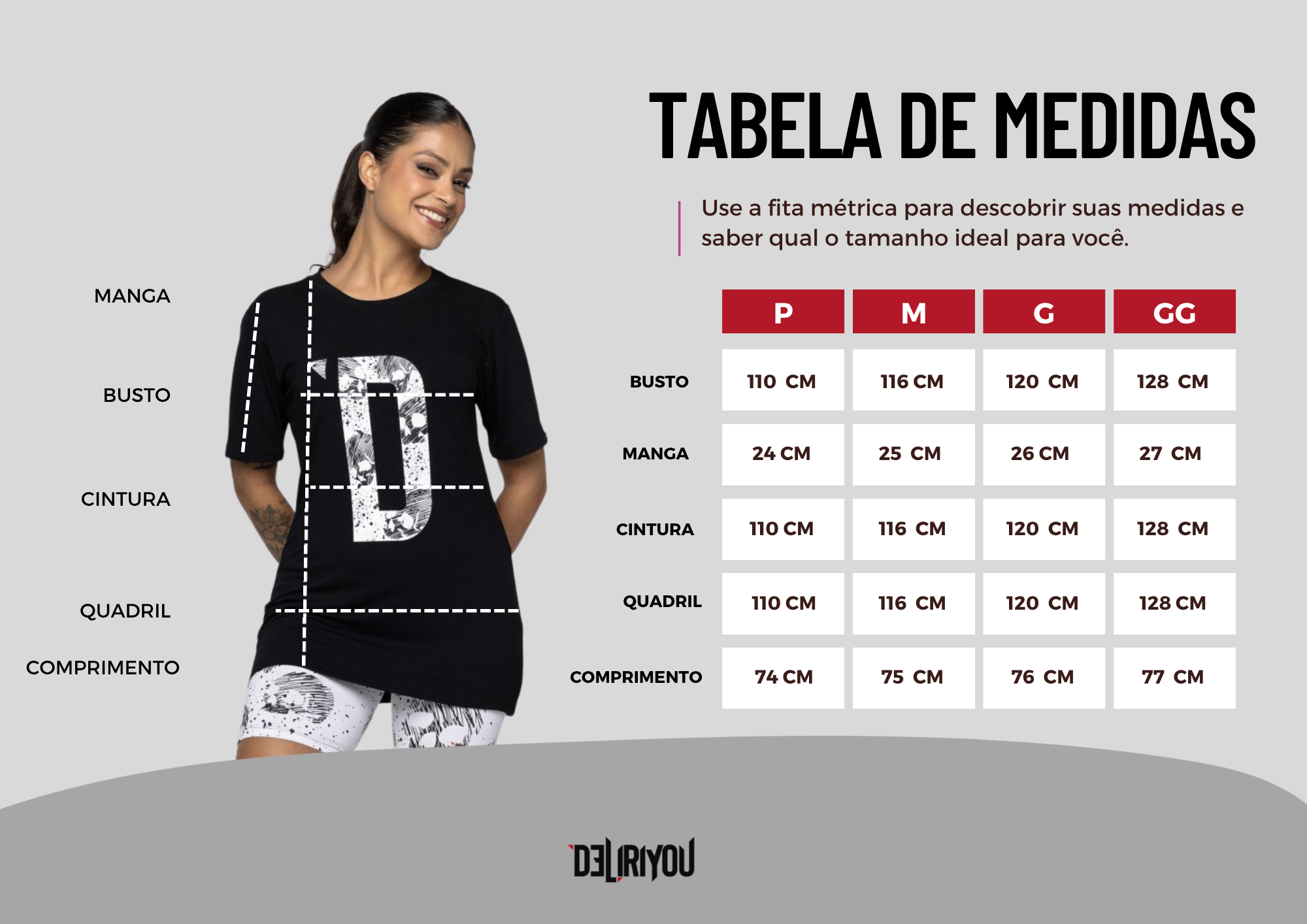 Tabela de medidas