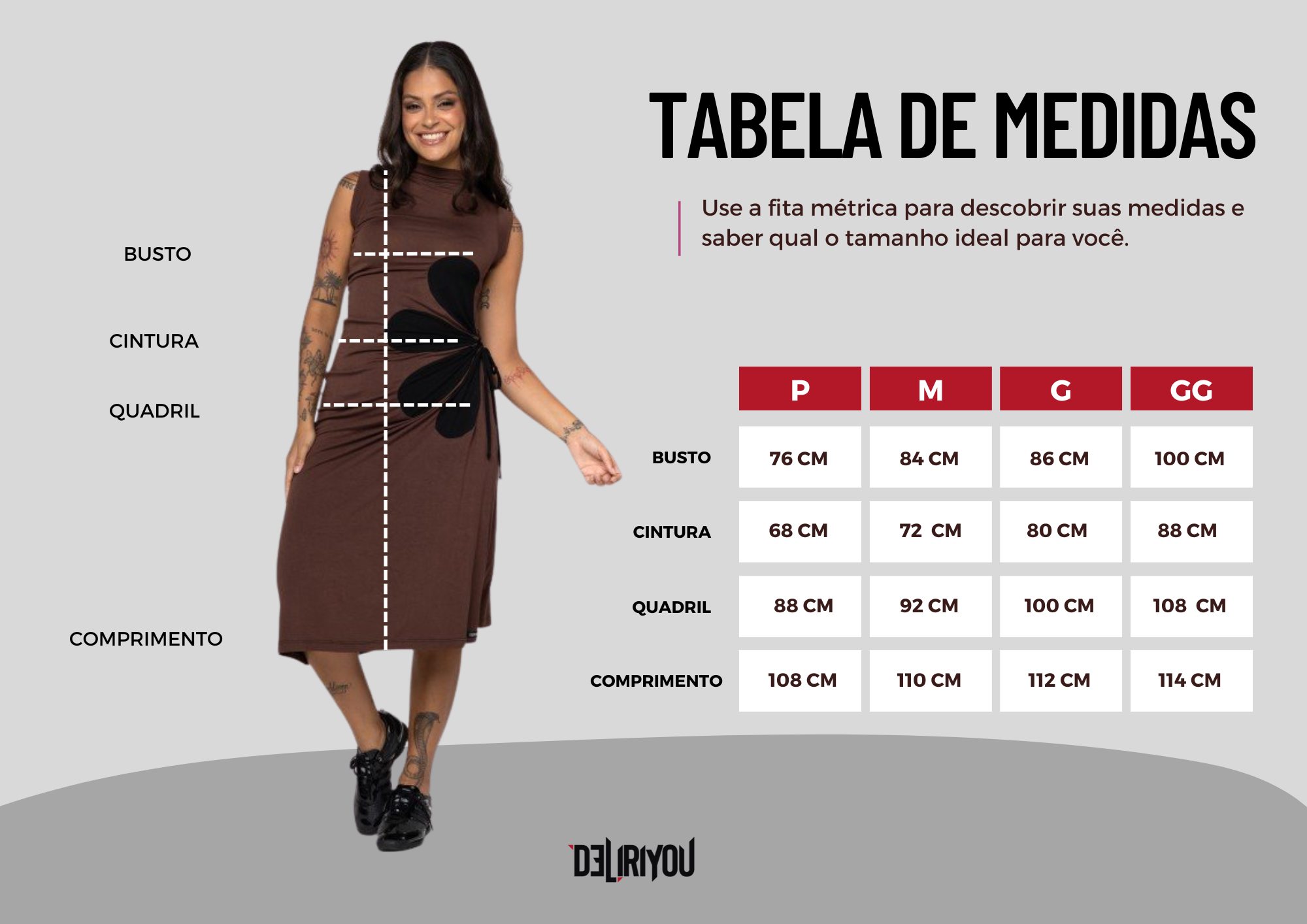 Tabela de medidas