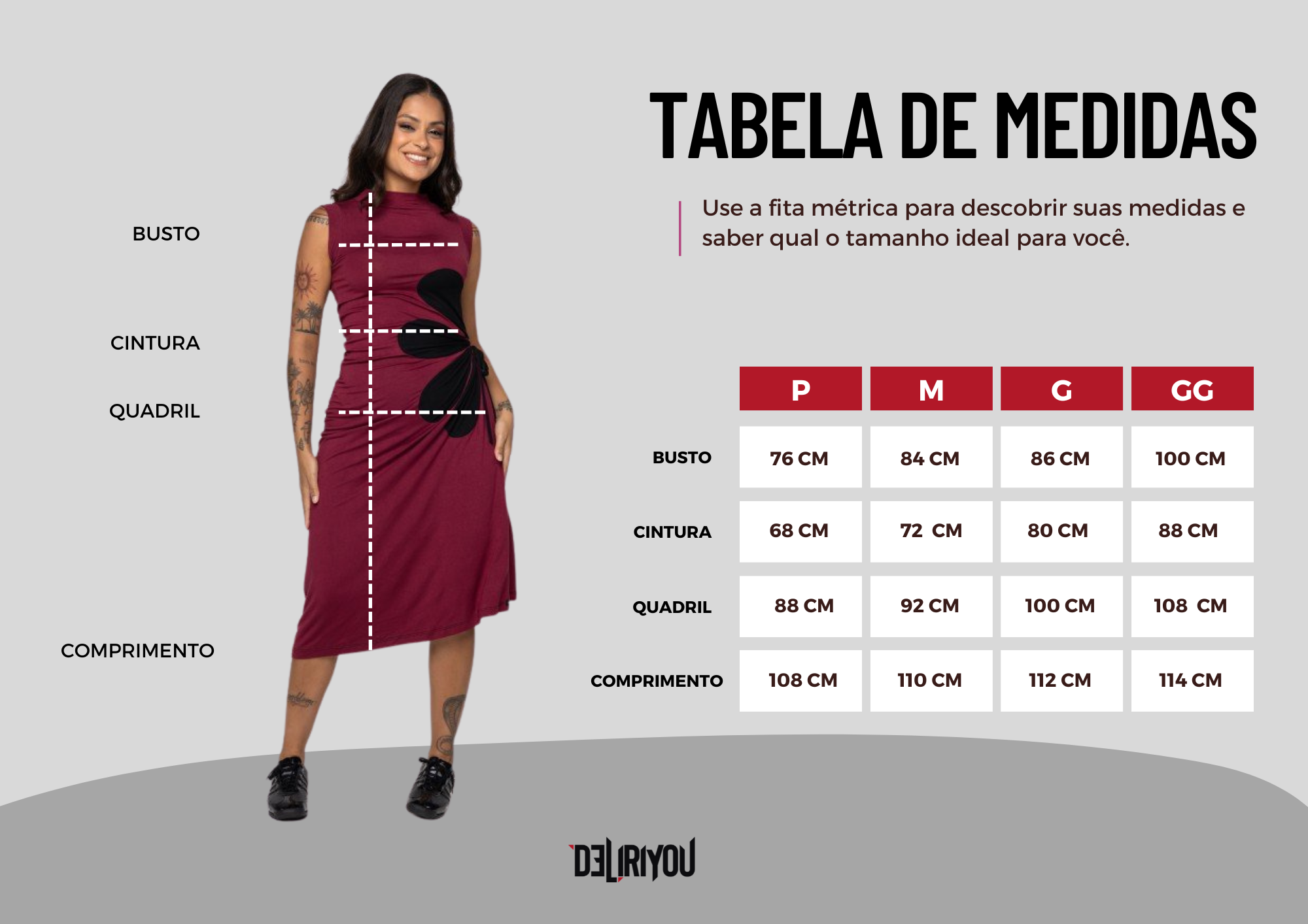 Tabela de medidas