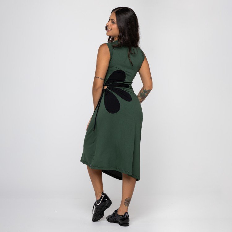 Vestido Verde Flor Deliriyou