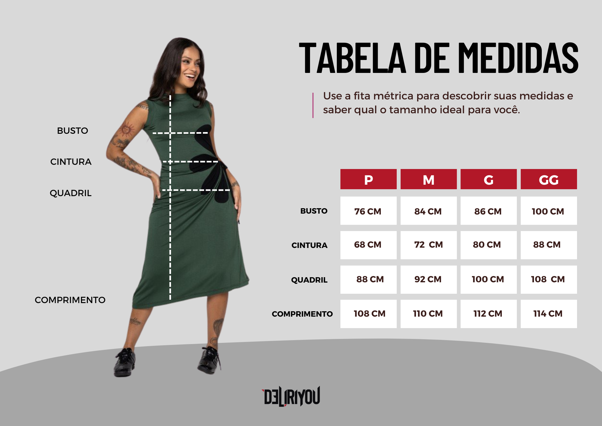 Tabela de medidas