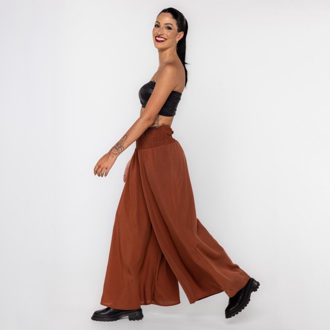 Calça Pantalona Brown
