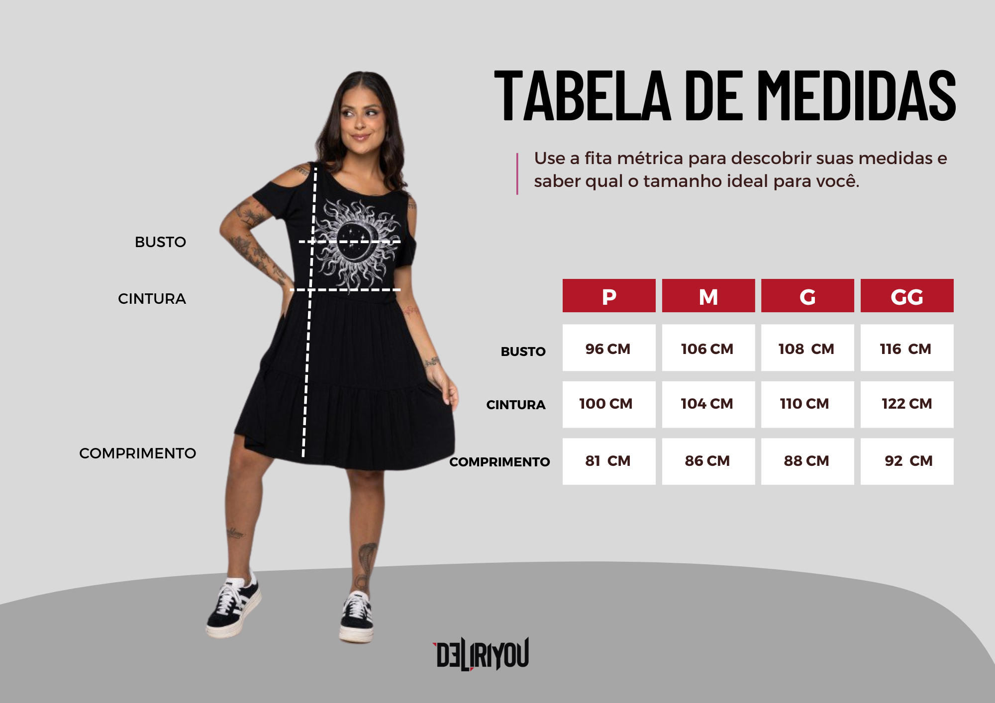 Tabela de medidas