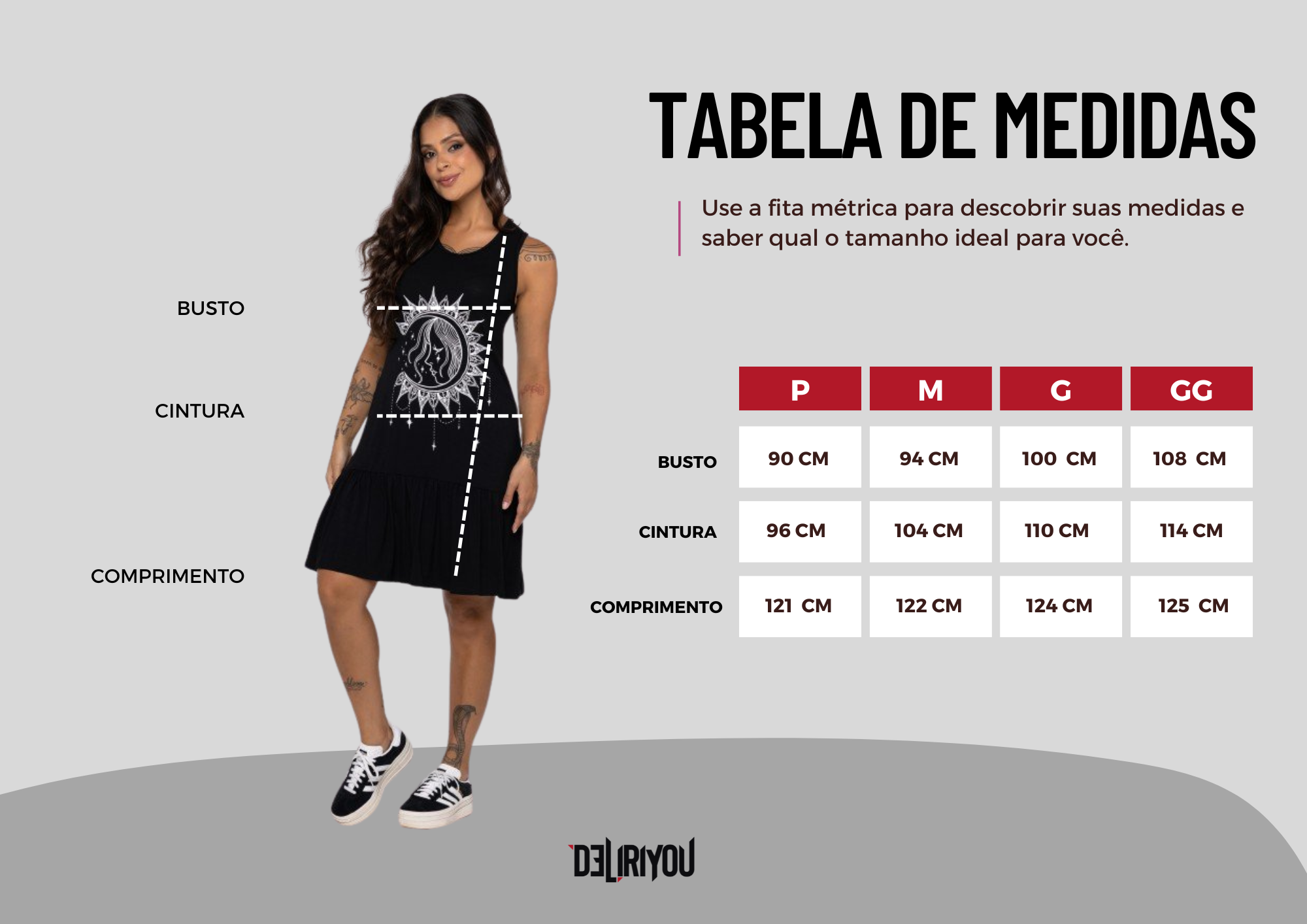 Tabela de medidas