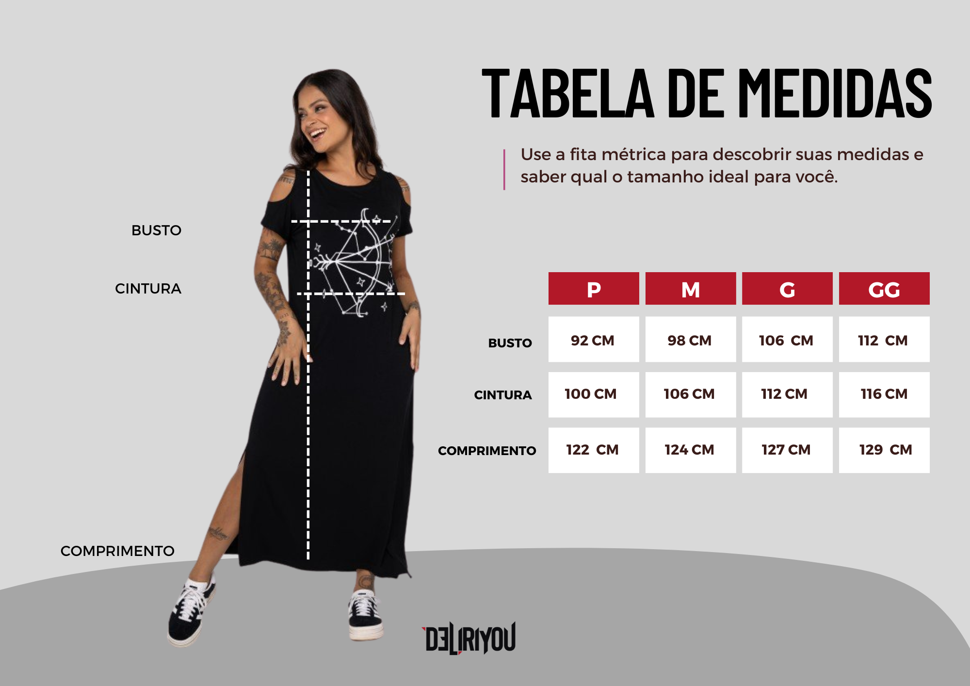 Tabela de medidas