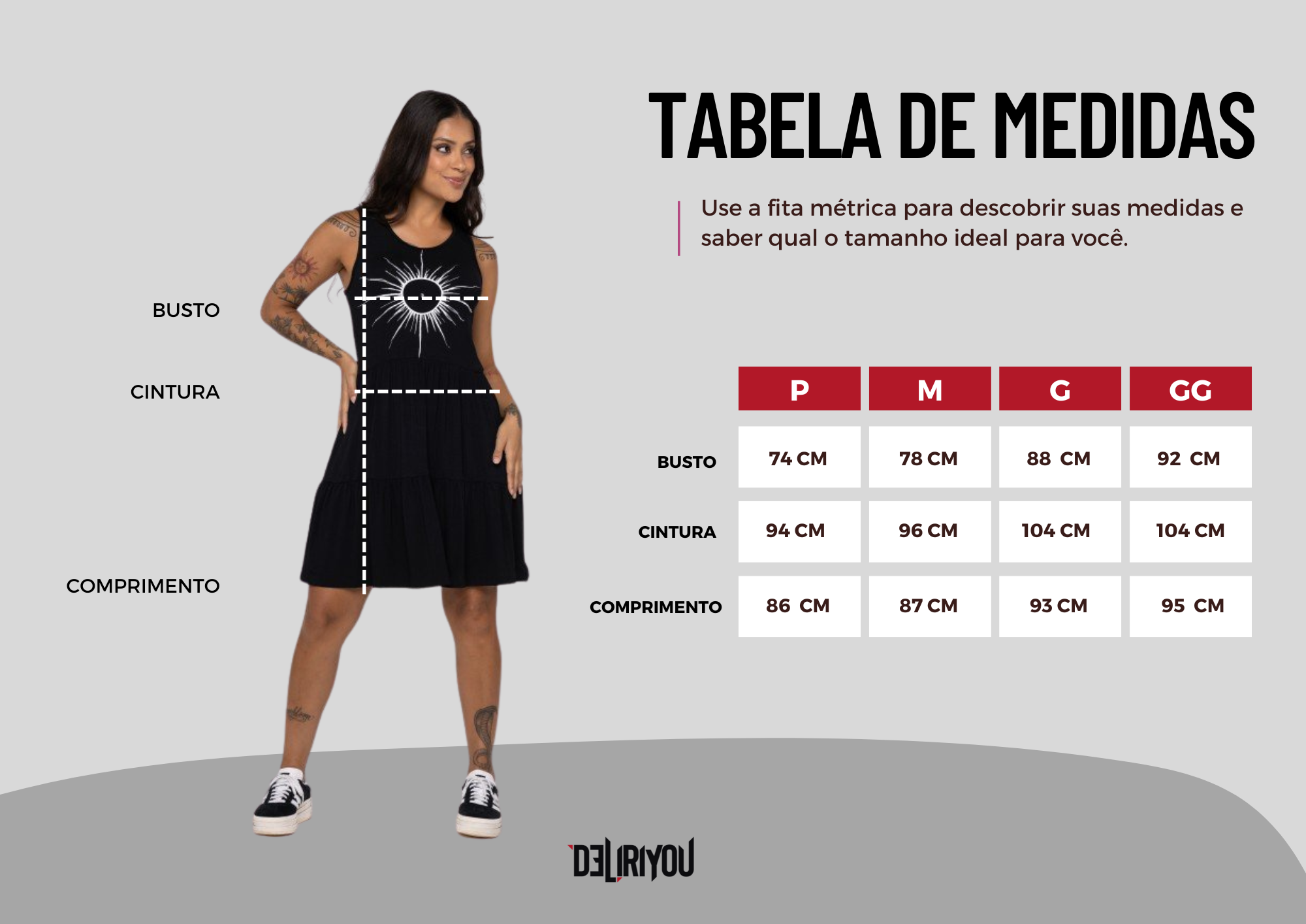 Tabela de medidas