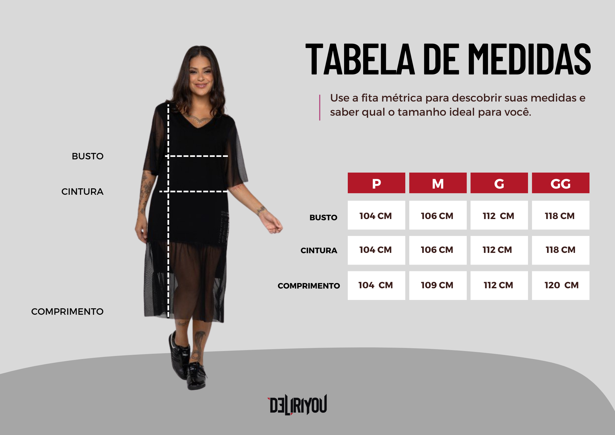 Tabela de medidas