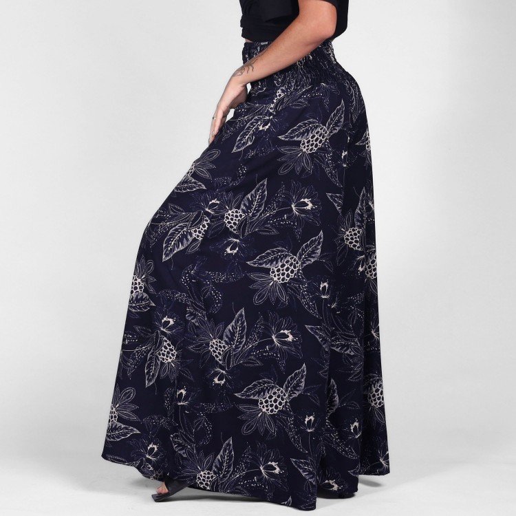 Calça Pantalona Azul Lunar Botanics