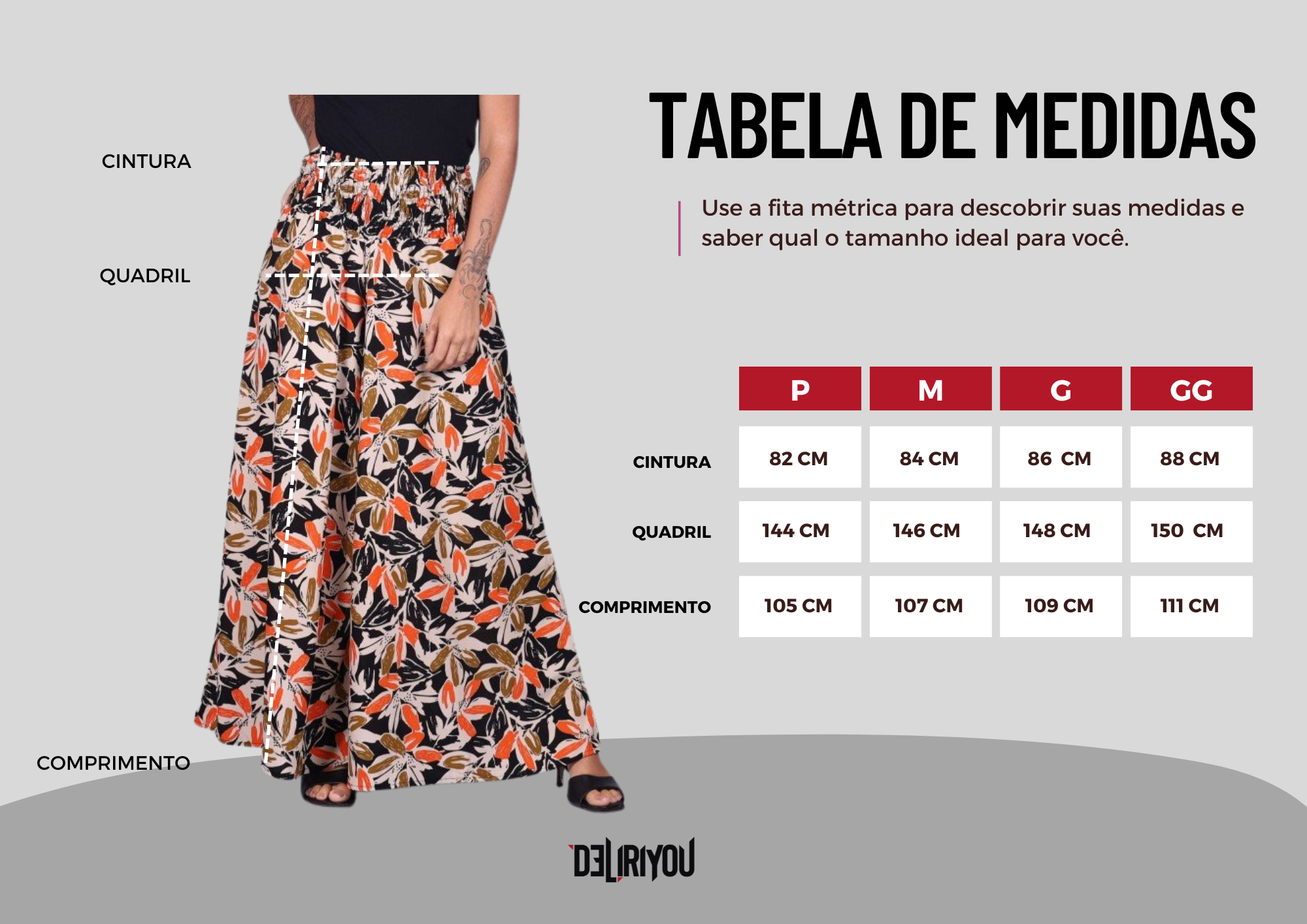 Tabela de medidas