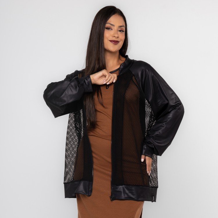 Jaqueta Bomber Glow Mesh D