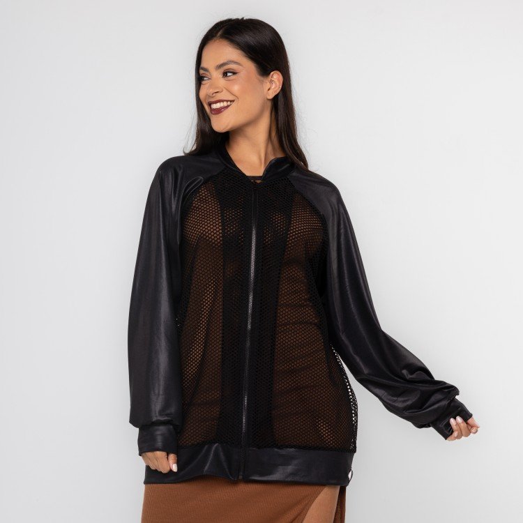 Jaqueta Bomber Glow Mesh D