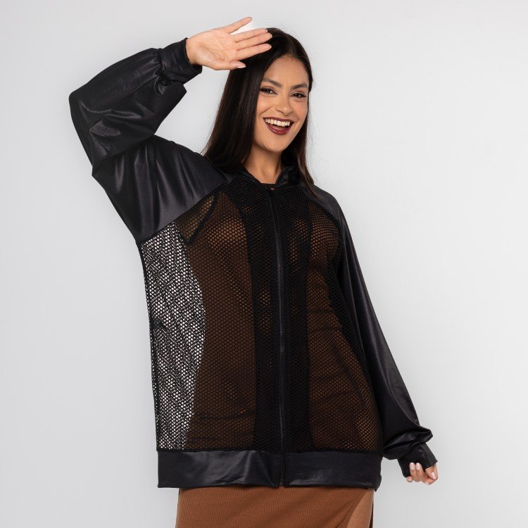 Jaqueta Bomber Glow Mesh D