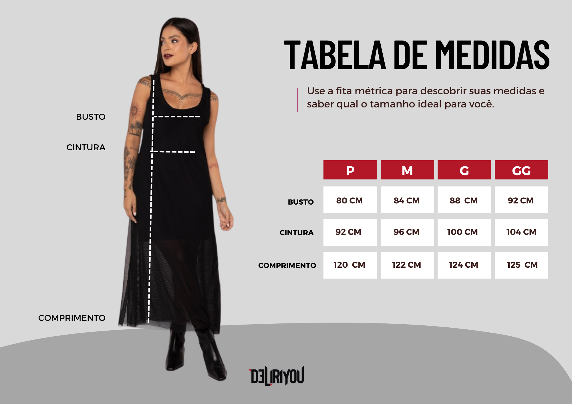 Tabela de medidas
