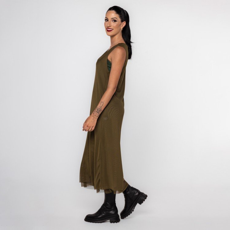 Vestido Verde Tule Essencial