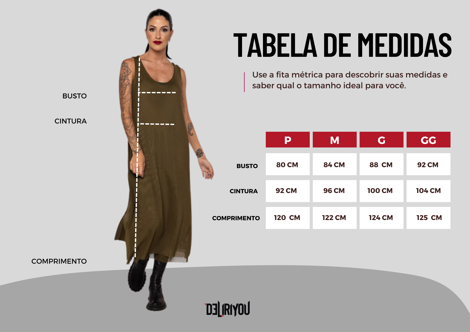 Tabela de medidas