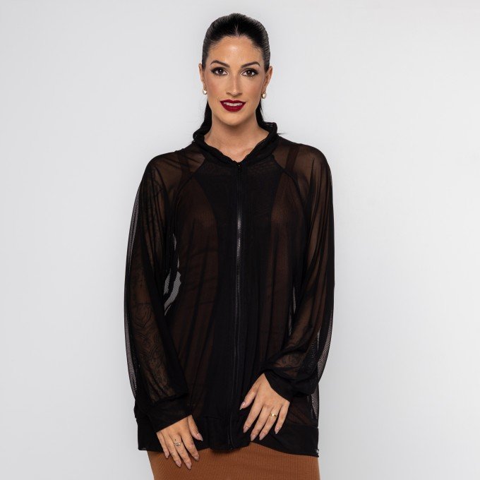 Jaqueta Bomber Tule Vision