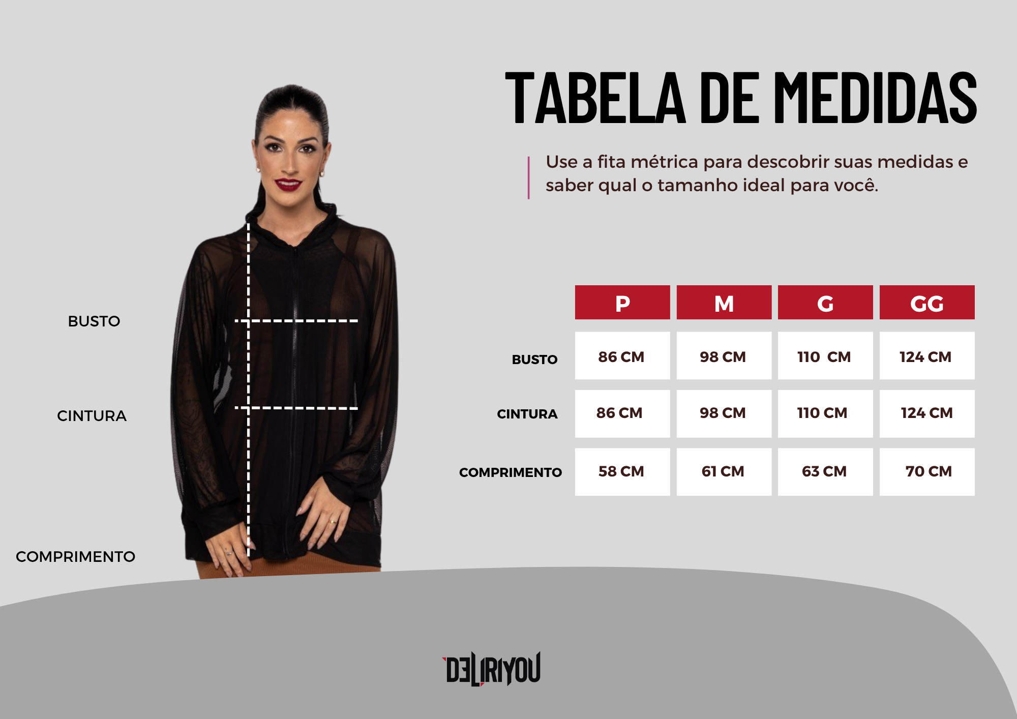 Tabela de medidas