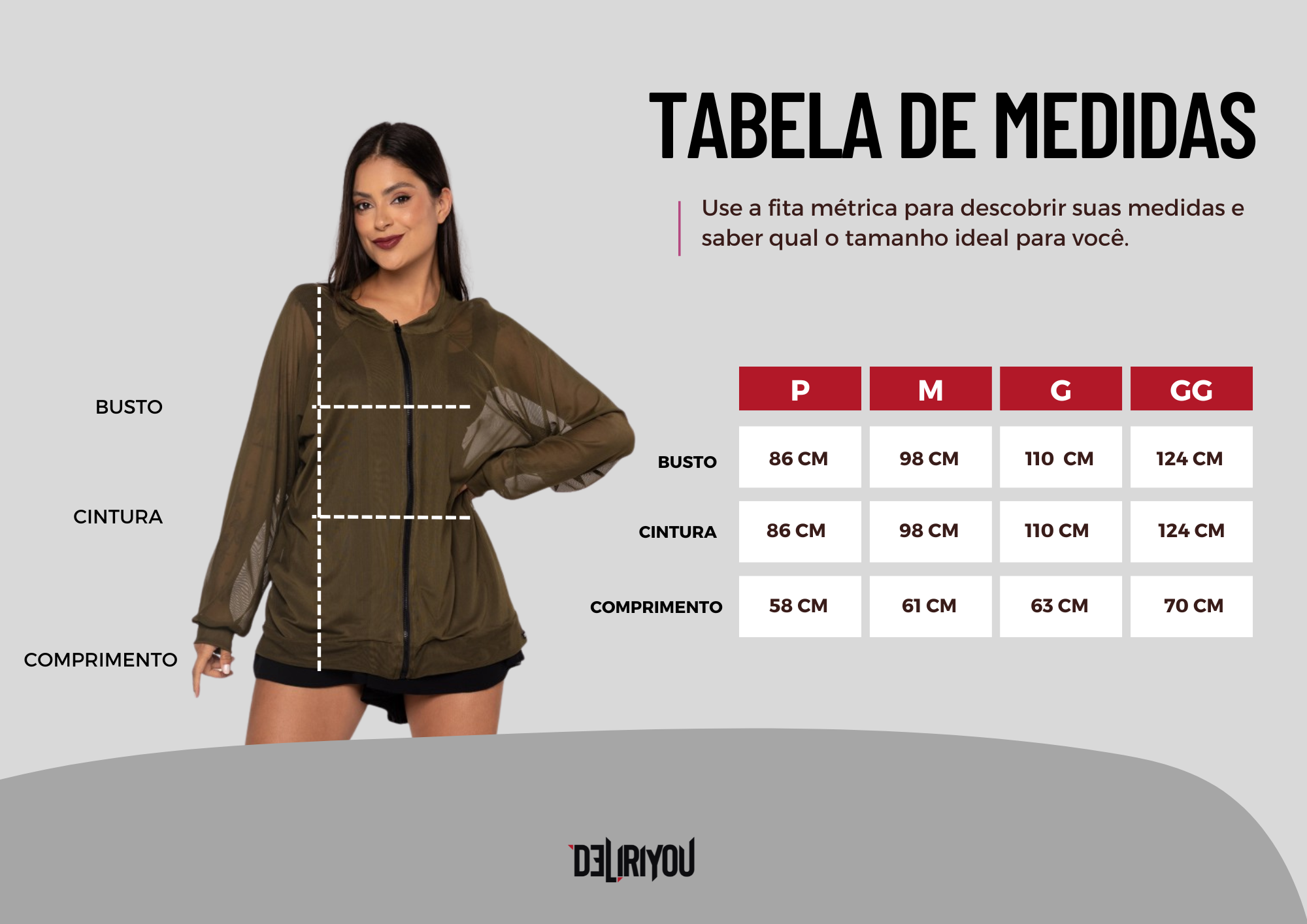 Tabela de medidas