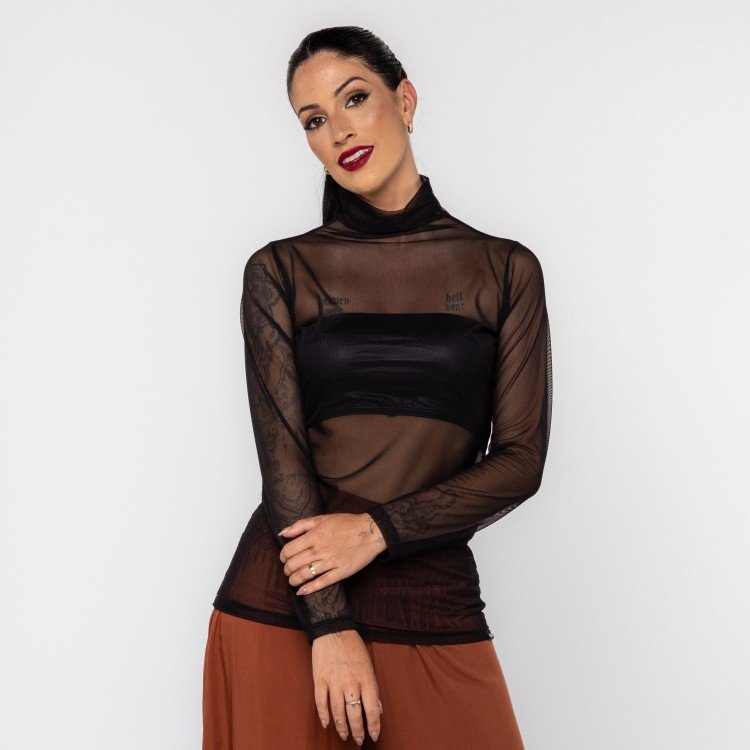 Blusa Cacharrel Tule Black