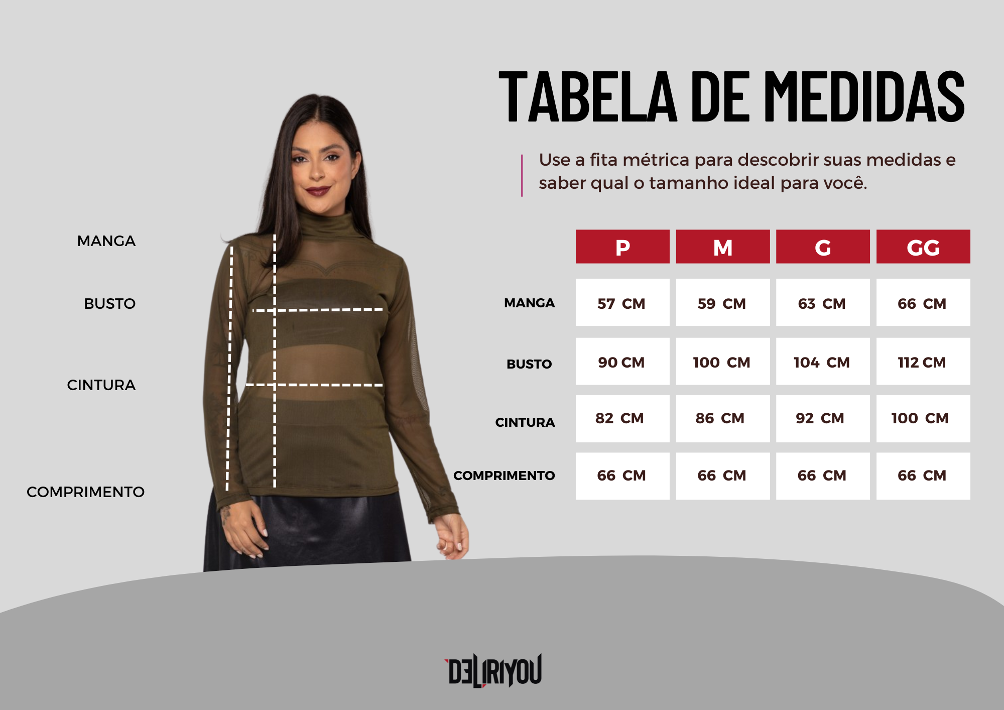 Tabela de medidas