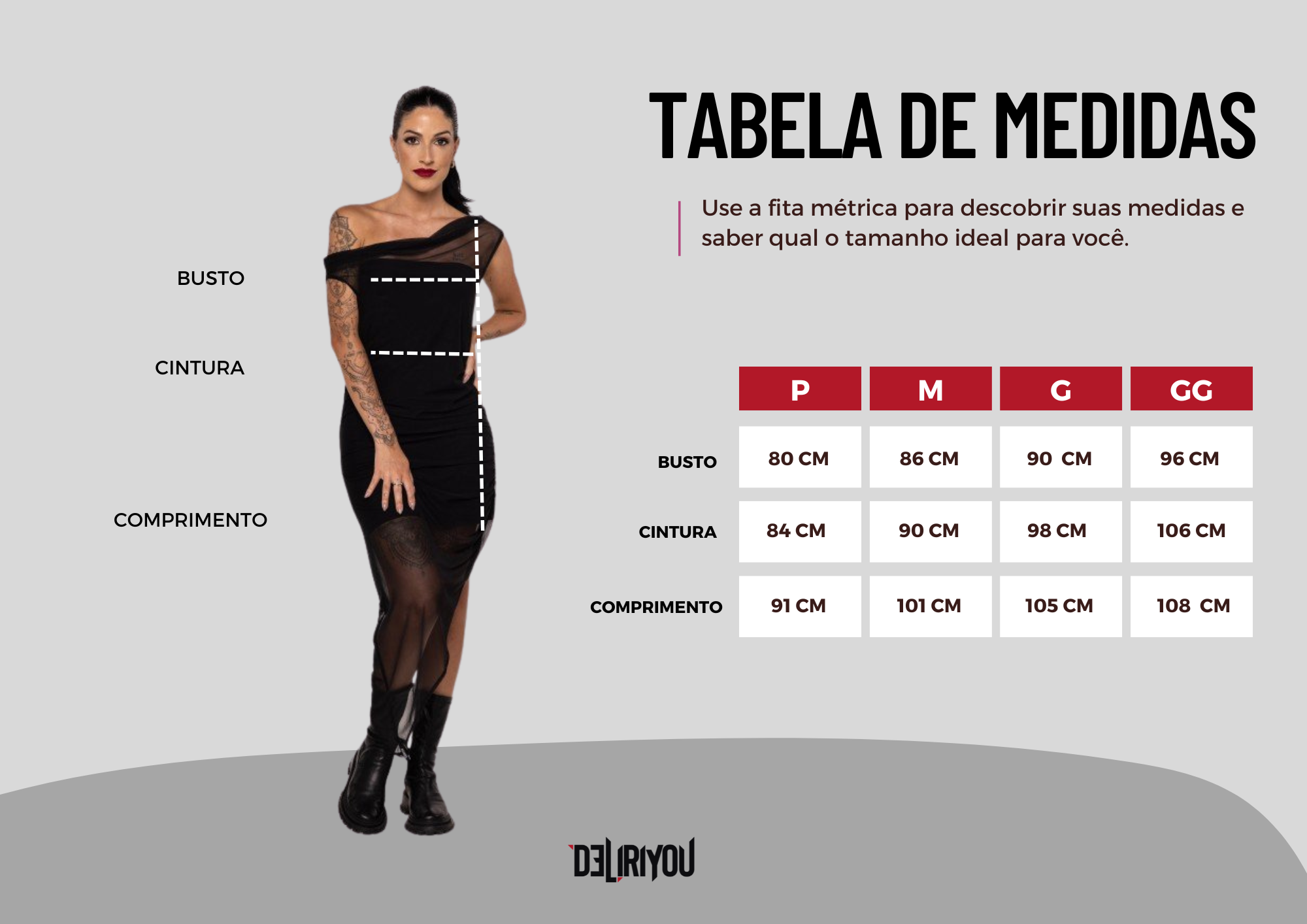 Tabela de medidas