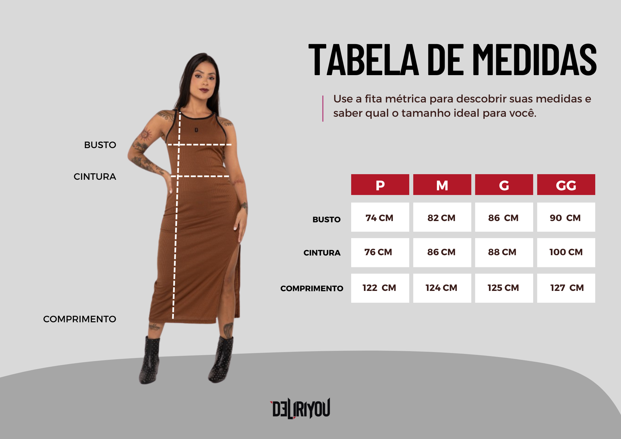 Tabela de medidas