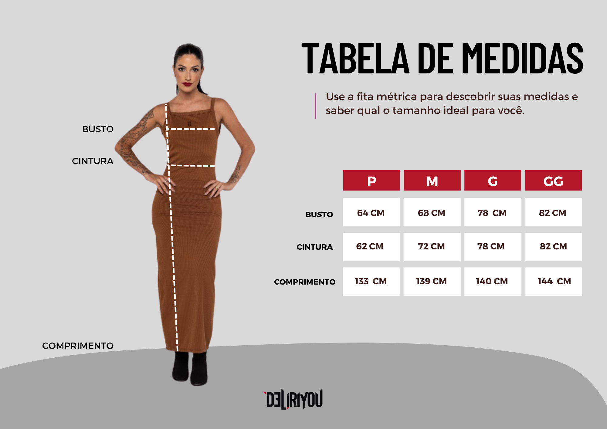 Tabela de medidas