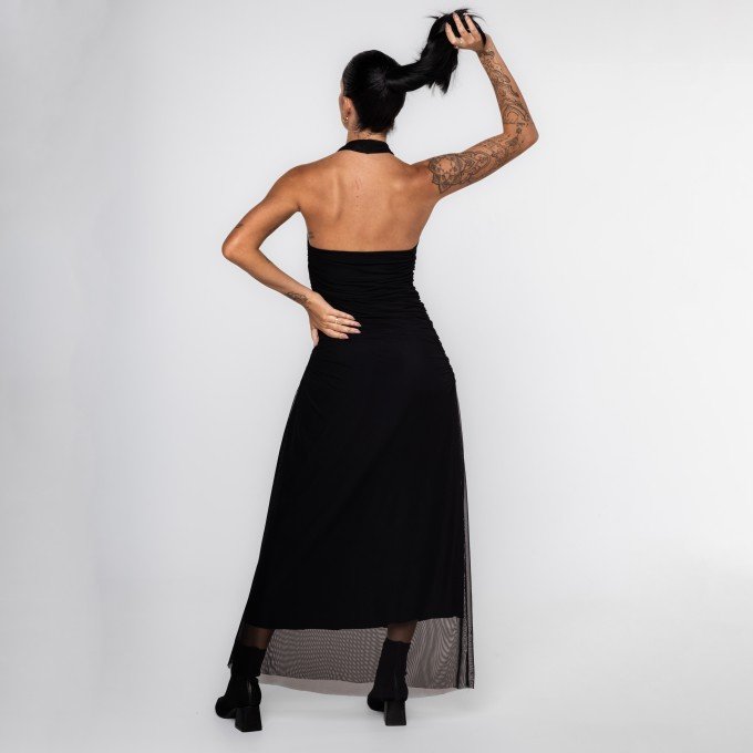 Vestido Tule Frente Única