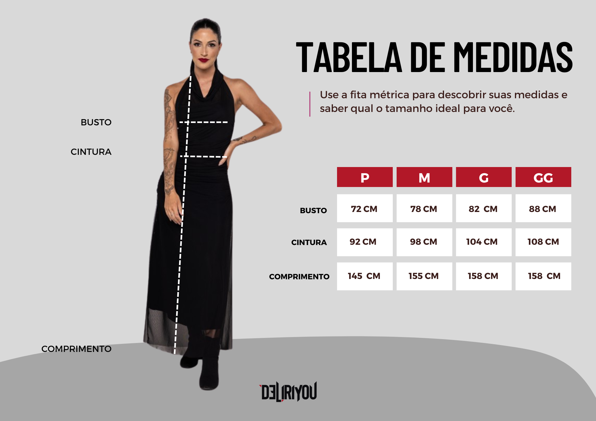 Tabela de medidas