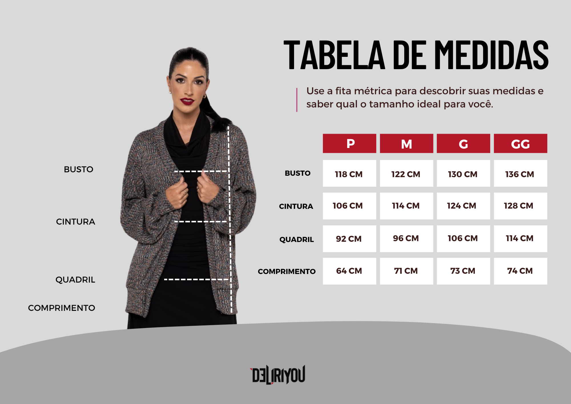 Tabela de medidas