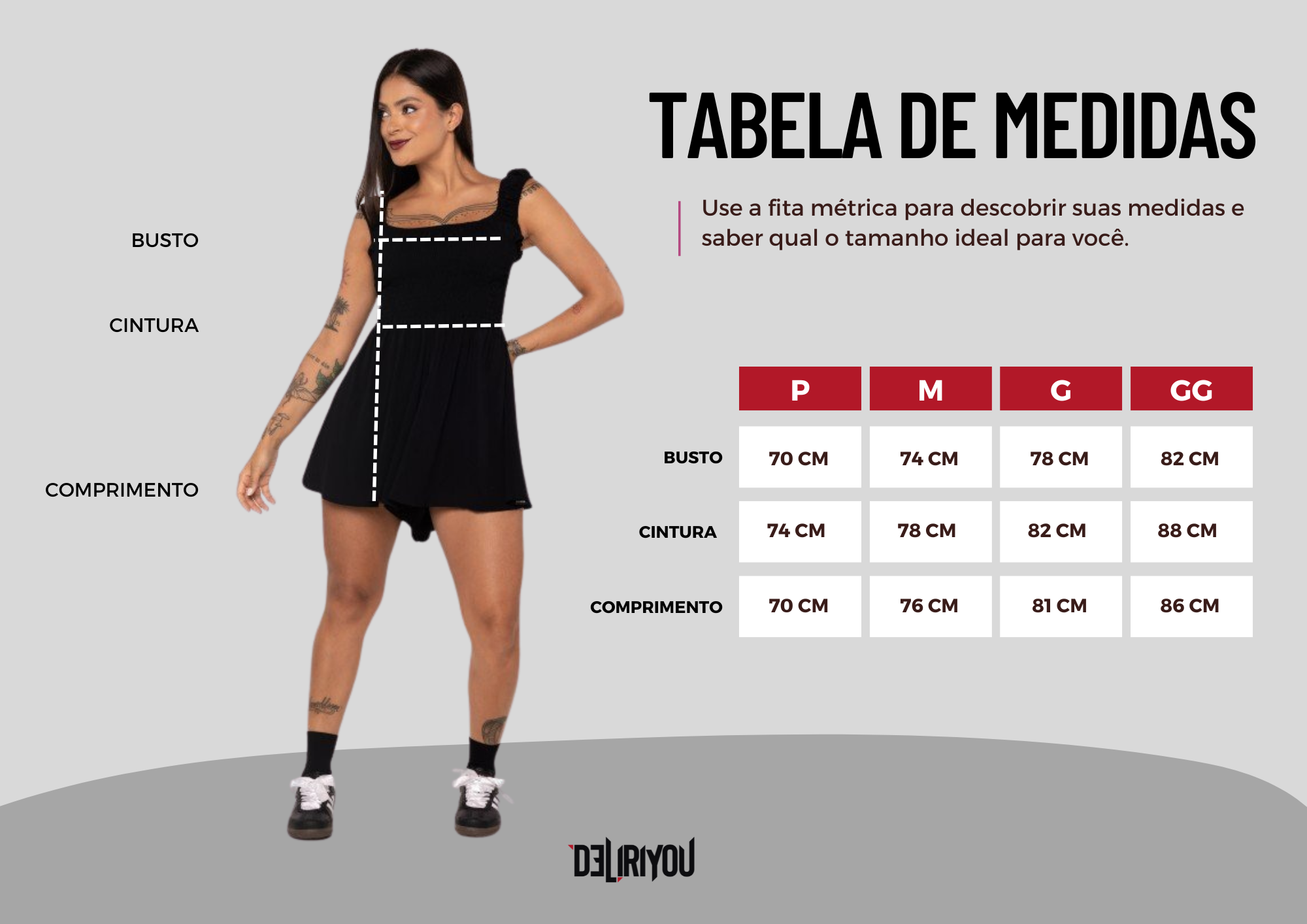 Tabela de medidas
