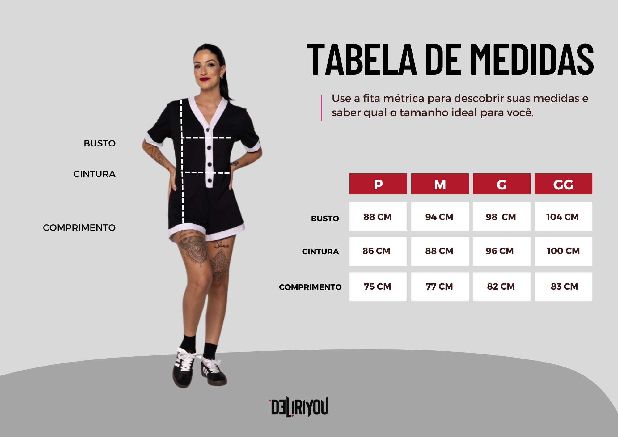 Tabela de medidas