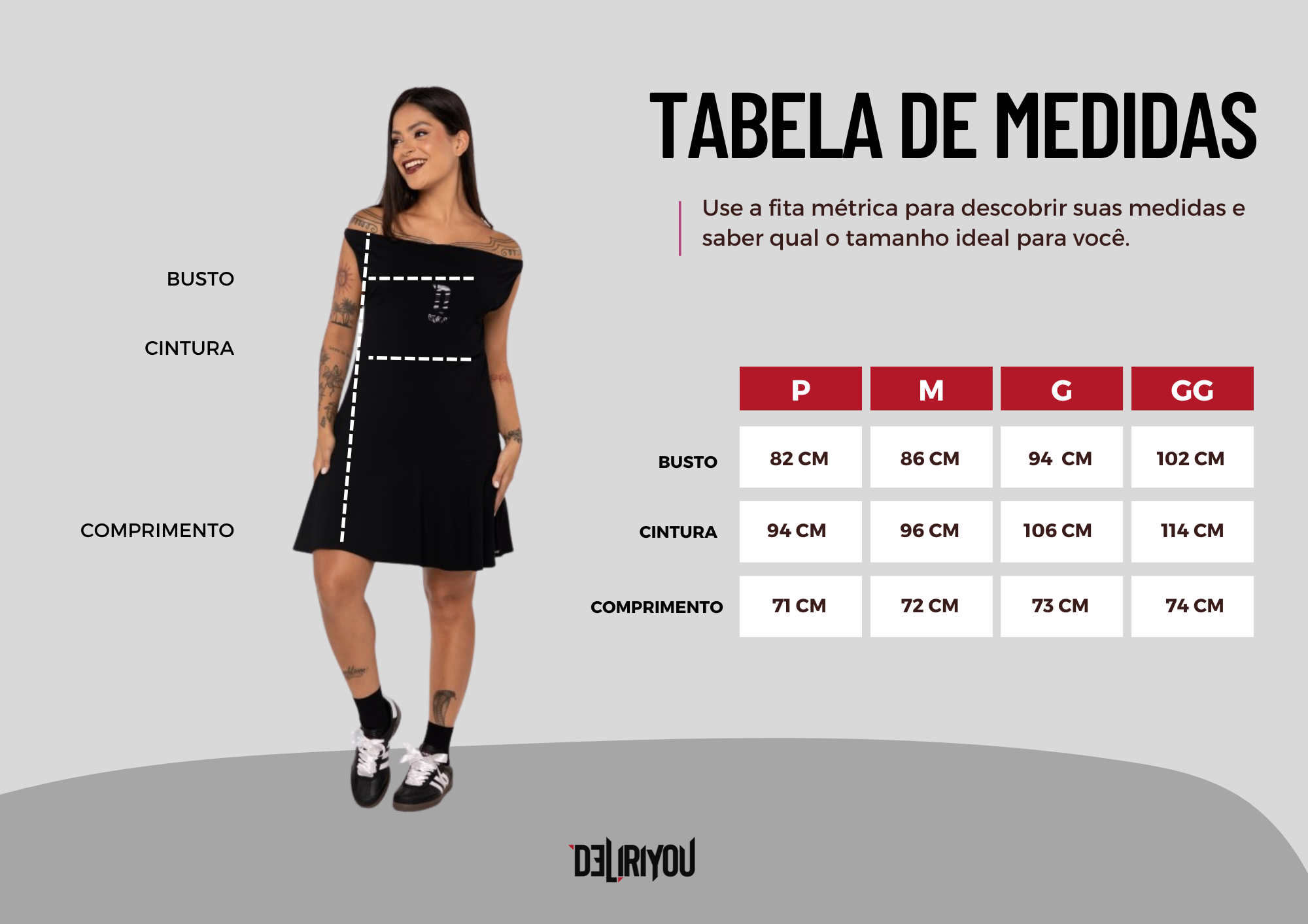 Tabela de medidas