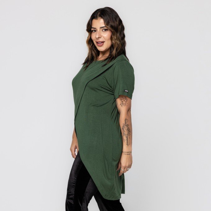 Max Blusa Verde Transpassada