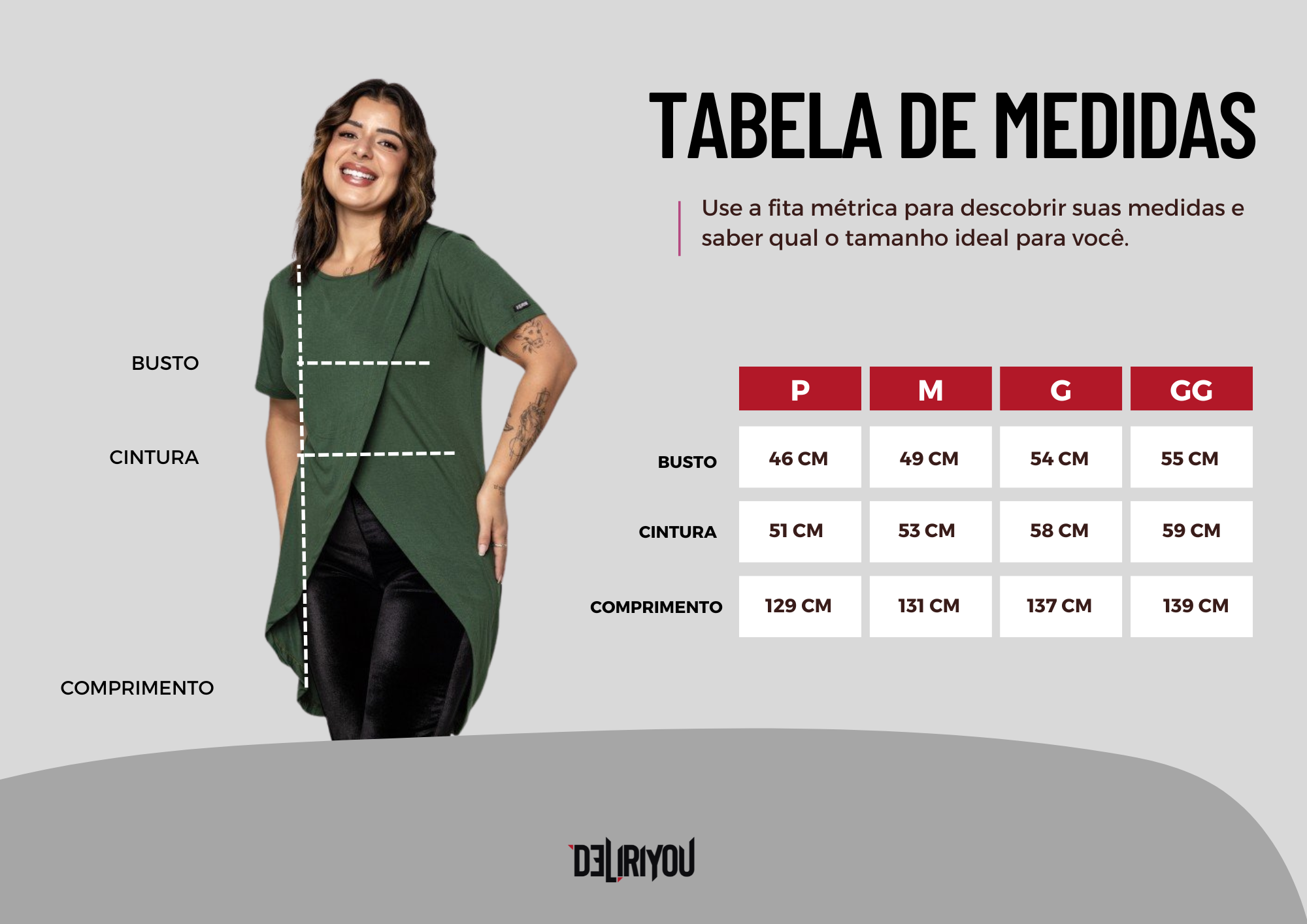 Tabela de medidas